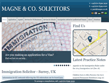 Tablet Screenshot of immigration-help.co.uk
